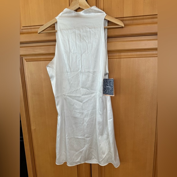 Nolita Embroidered Stretch Satin Mini Dress - Picture 8 of 9